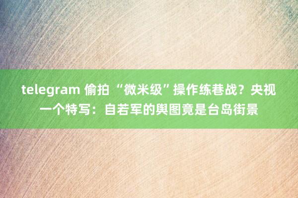 telegram 偷拍 “微米级”操作练巷战？央视一个特写：自若军的舆图竟是台岛街景