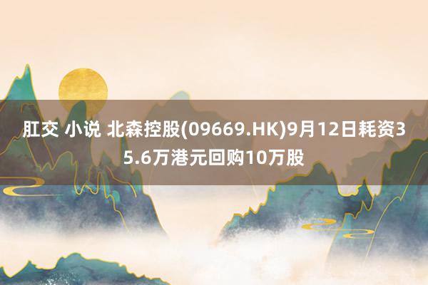 肛交 小说 北森控股(09669.HK)9月12日耗资35.6万港元回购10万股