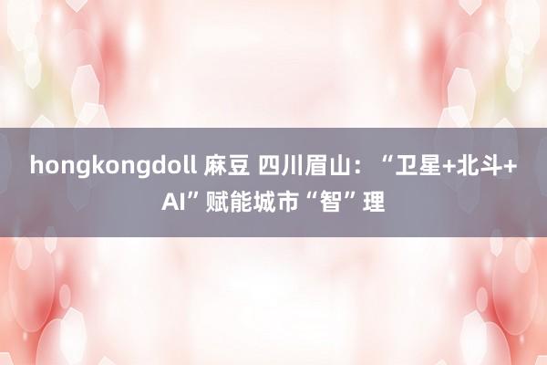 hongkongdoll 麻豆 四川眉山：“卫星+北斗+AI”赋能城市“智”理