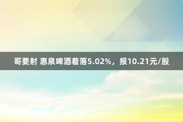 哥要射 惠泉啤酒着落5.02%，报10.21元/股