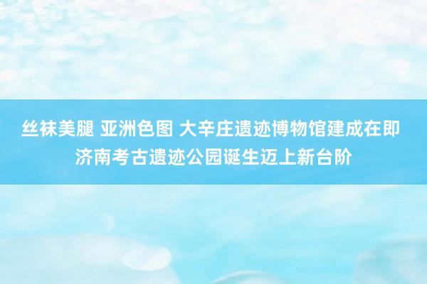 丝袜美腿 亚洲色图 大辛庄遗迹博物馆建成在即 济南考古遗迹公园诞生迈上新台阶