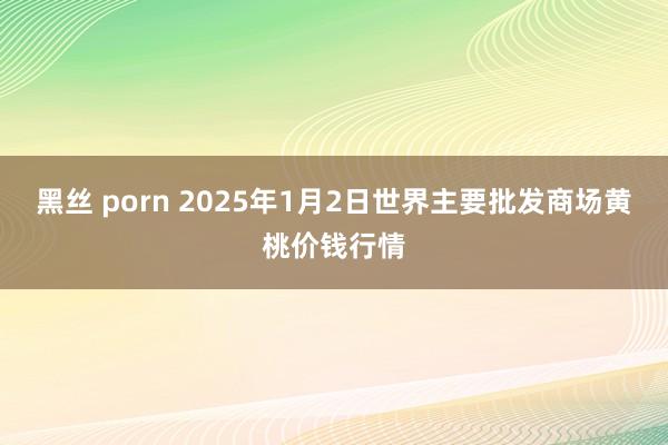 黑丝 porn 2025年1月2日世界主要批发商场黄桃价钱行情