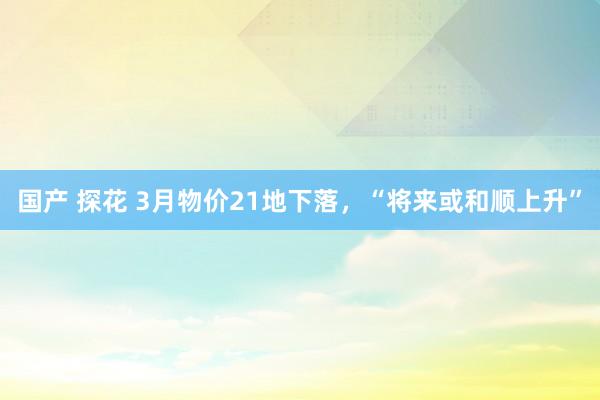 国产 探花 3月物价21地下落，“将来或和顺上升”